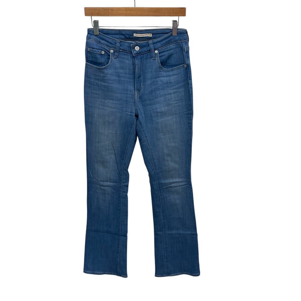 Levi's High Rise Bootcut Jeans Women's 28 Blue Stretch